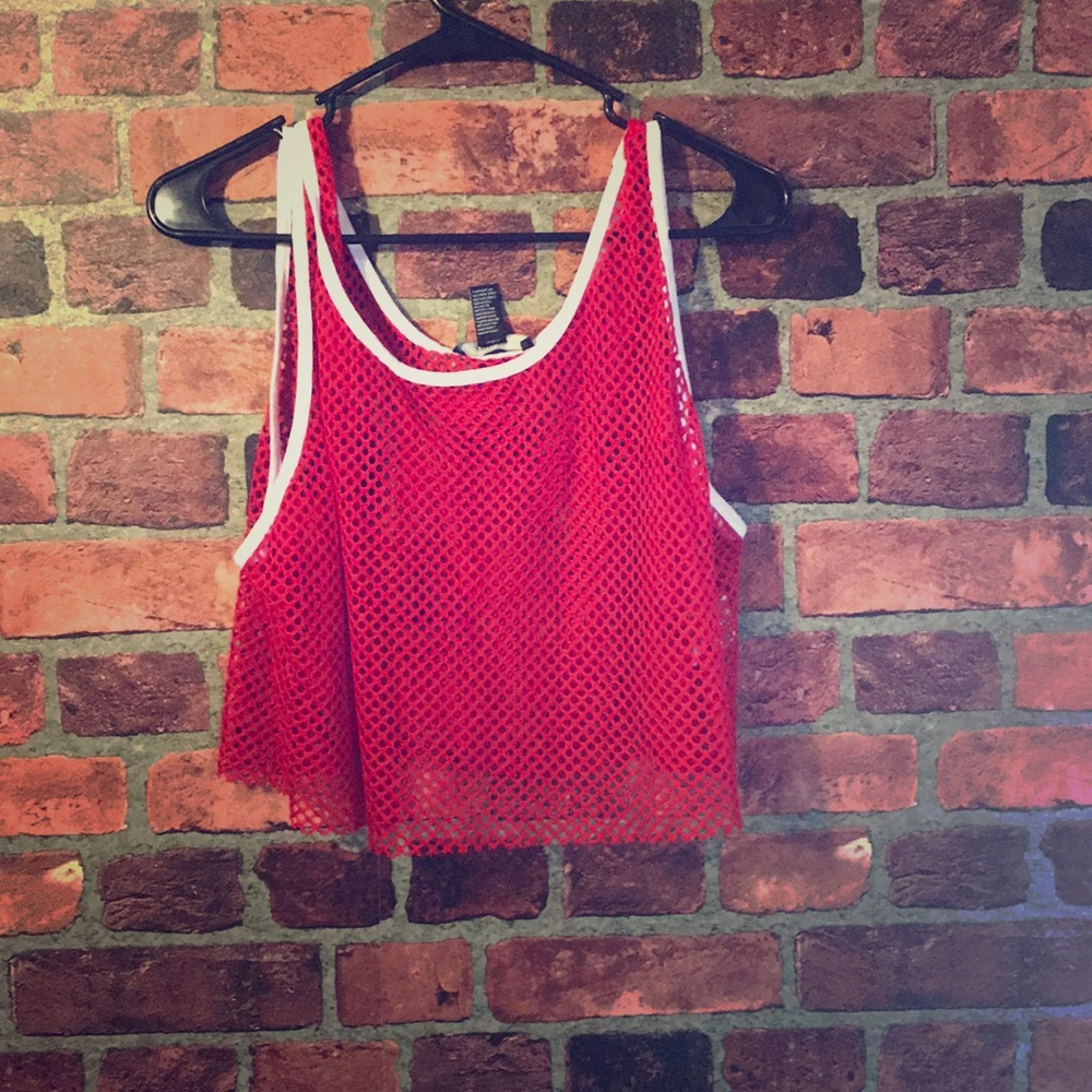 Netted crop top